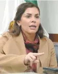  ??  ?? Percepción.
La diputada Karina Barrón dijo que faltan acciones concretas para frenar violencia contra mujeres.