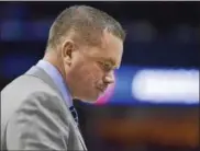  ?? ASSOCIATED PRESS FILE ?? Then-Butler coach Chris Holtmann walks off the court after the second half of an NCAA tournament game in March. Holtmann has been hired as Ohio State coach.