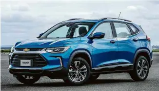  ??  ?? Lançado em março, Chevrolet Tracker 2021 chegou às lojas antes de o comércio ser fechado