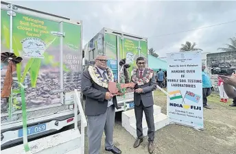  ?? Picture: SUPPLIED ?? Speaking at the event, High Commission­er Karthigeya­n stated that India cherishes its close and time tested ties with Fiji and is privileged to partner with and contribute to Fiji’s nations building efforts.