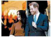  ?? FRANK AUGSTEIN/AP ?? Plans by Prince Harry and his wife, Meghan, to “step back” from their official duties have stunned the royal family.