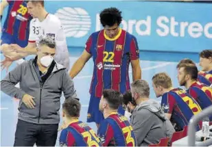  ?? // VALENTÍ ENRICH ?? El Barça sigue con días de muchos partidos, por lo que las rotaciones serán obligatori­as en Eslovenia y en el partido ante el Nava