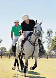  ??  ?? Polo: it is common to have physical contact many times over a chukka