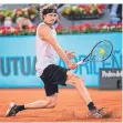  ?? FOTO: BERNAT ARMANGUE/DPA ?? Zverev im Finale gegen den Italiener Berrettini.