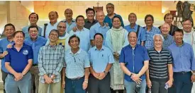  ??  ?? At a recent celebratio­n of St. Ignatius Loyola’s feast day at the Gesu and the 15th anniversar­y of the church dedication, Recio and Fr. Jett Villarin, with many from Recio’s Ateneo high school batch of 1970, gave thanks for the honor bestowed on the...