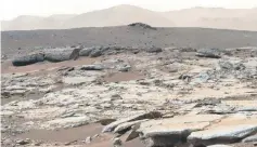  ?? — AFP photo ?? A series of sedimentar­y deposits in the Glenelg area of Gale Crater.