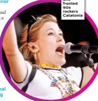  ??  ?? She fronted 90s rockers Catatonia