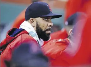  ?? CHARLES KRUPA/THE ASSOCIATED PRESS/FILES ?? Boston Red Sox pitcher David Price is being perceived as the bad guy after his verbal assault of broadcaste­r and former pitcher Dennis Eckersley on a team flight recently.