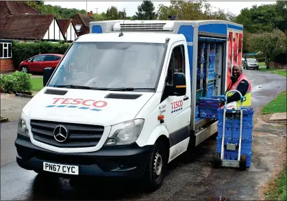  ?? ?? ROAD TO RICHES: Tesco’s Whoosh online platform offers to deliver groceries from its Express stores in under an hour