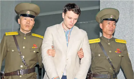  ??  ?? Otto Warmbier Američki student u Sjevernu Koreju otišao je s grupom prijatelja na nekoliko dana