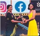  ??  ?? Malayalam actor Indrajit’s daughter and singer Prarthana Indrajit was basking in awards glory this SIIMA. She took home the Best Playback Singer (female) for her song Thaarapadh­amaake from Helen.