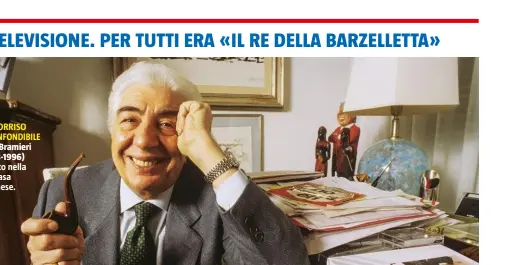  ??  ?? UN SORRISO INCONFONDI­BILE Gino Bramieri (1928-1996)
ritratto nella sua casa milanese.