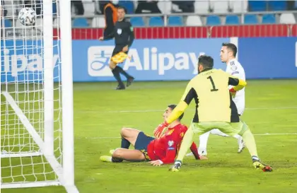  ?? Photo / AP ?? Spain won 2-1 in Tbilisi after trailing at halftime.