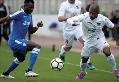  ??  ?? Valletta closed the gap on leaders Balzan to one point by beating Mosta on an afternoon when the result mattered more than the performanc­e.
Denni Dos Santos’ early goal proved sufficient for a narrow win, as the Citizens bounced back from defeat...