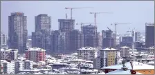  ?? ?? New residentia­l buildings under constructi­on in Ümraniye, İstanbul