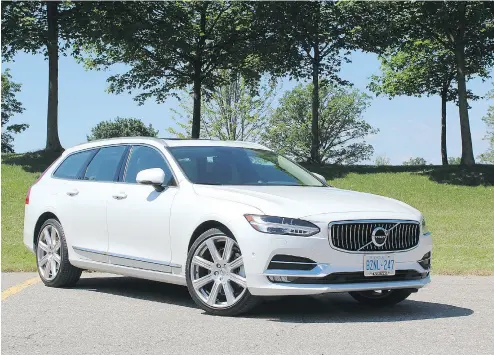  ?? PHOTOS: PETER BLEAKNEY / DRIVING. CA ?? The 2017 Volvo V90 Inscriptio­n trades on the long-running heritage of the marque’s station wagon.