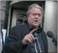  ?? JOSE LUIS MAGANA THE ASSOCIATED PRESS ?? Steve Bannon speaks to the media as he departs federal court in Washington on Thursday.