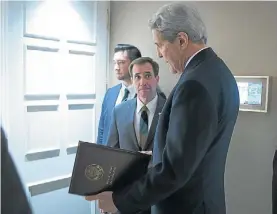  ?? AP ?? Encuentro.
Kerry tras la reunión con su par ruso, Serguei Lavrov.