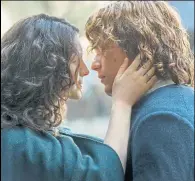  ??  ?? Caitriona Balfe and Sam Heughan in Outlander