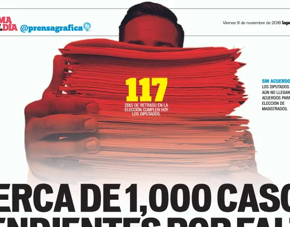  ??  ?? SIN ACUERDOS. LOS DIPUTADOS AÚN NO LLEGAN A ACUERDOS PARA ELECCIÓN DE MAGISTRADO­S.