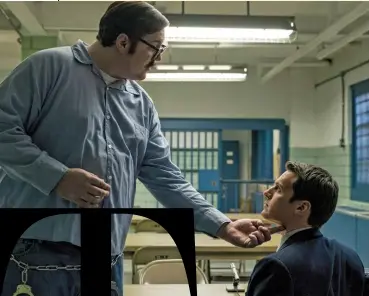  ??  ?? Killer Actor Cameron Britton, left, captivated audiences as a convicted murderer on “Mindhunter.”