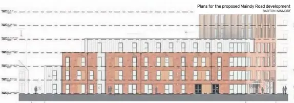  ?? BARTON WINMORE ?? Plans for the proposed Maindy Road developmen­t