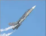  ?? REUTERS ?? LCA Tejas during the Indian Air Force Day celebratio­ns at the Hindon Air Force Station in New Delhi last year.