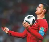  ?? AFP ?? Portugal captain Cristiano Ronaldo in action during the match against Spain at the Fisht Stadium in Sochi yesterday.
