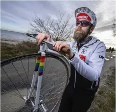  ??  ?? Cyklisten Mattias Nordström är redo inför sommarens tävlingar i Skåne.