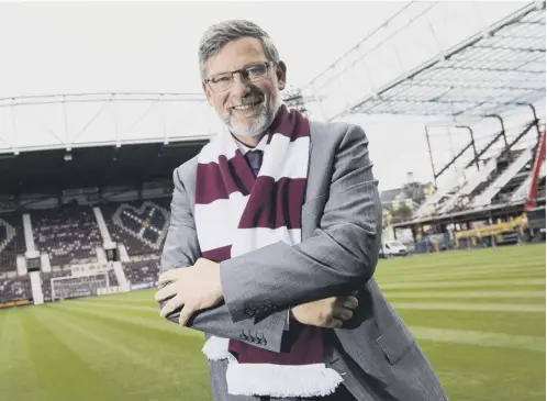  ??  ?? 0 Craig Levein pictured at Tynecastle, but the new Hearts manager’s first home games in charge will take place at Murrayfiel­d.