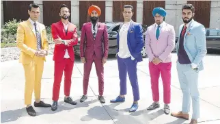  ?? RAFY/MONGREL MEDIA ?? From left, Gabe Grey, Ali Kazmi, Waris Ahluwalia, Randeep Hooda, Steve Dhillon and Jag Bal star in Beeba Boys, the latest from Deepa Mehta.