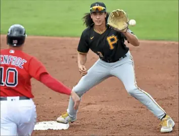  ?? Matt Freed/Post-Gazette ?? Pirates shortstop Cole Tucker remains in Class AAA as the team waits for the right moment to call him back up.