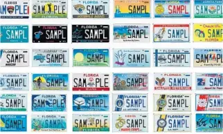  ?? COURTESY ?? Florida has nearly 150 specialty license plates including military tags, but a 2020 law requires the plate with the lowest number of registrati­ons to be deauthoriz­ed each year.