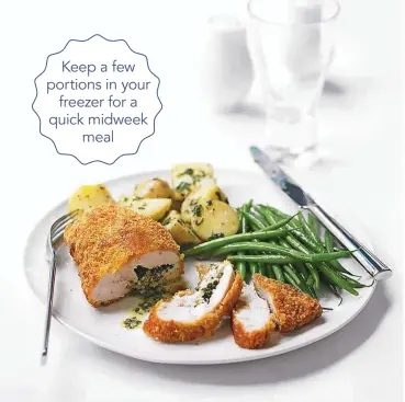  ??  ?? Keep a few portions in your freezer for a quick midweek meal