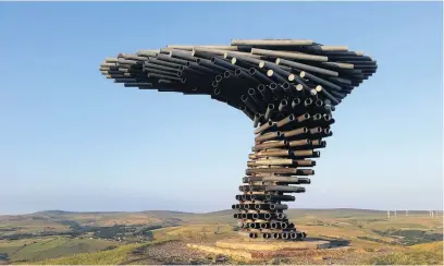  ??  ?? Singing Ringing Tree on Crown Point pictured by Rossendale Ramblers