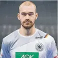  ??  ?? Ganz schön ernst: Handball-Nationalsp­ieler Maximilian Janke