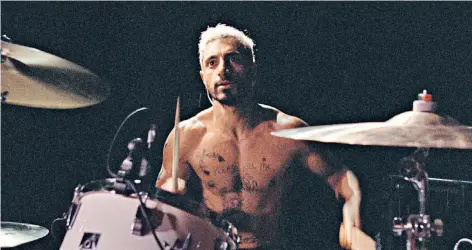  ??  ?? Tormented rebel: Riz Ahmed is an angsty powerhouse as Ruben, a punk-metal drummer who is suddenly struck deaf