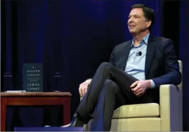  ?? AP PHOTO — JOSE LUIS MAGANA ?? Former FBI director James Comey speaks to George Washington University students during a stop on his book tour Monday in Washington.