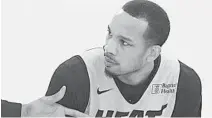  ?? MIAMI HEAT COURTESY ?? Avery Bradley’s season with the Heat again is on hold because of a calf strain.