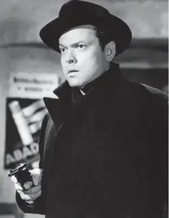  ??  ?? Orson Welles as Harry Lime in The Third Man, 1949