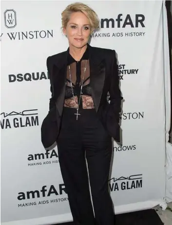  ?? Valerie Macon / AFP / Getty Images ?? At 57, actress Sharon Stone has had her share of fame and flops. But she’s back, starring in “Agent X,” which she also executive produced.