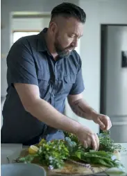  ??  ?? ABOVE Chef Bertus Basson grows his own produce.