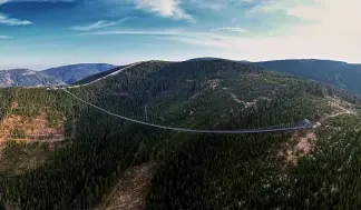  ?? ?? This is the world's longest suspended pedestrian bridge