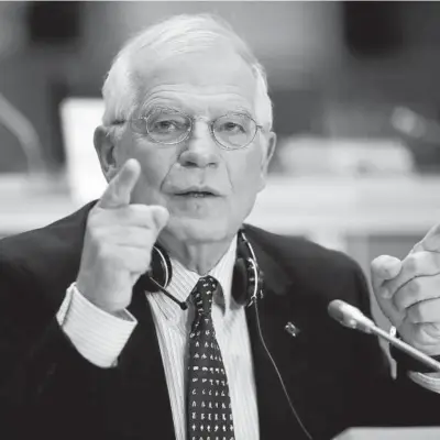  ?? Foto: Efe ?? El ministro español en funciones Josep Borrell, ayer en el Parlamento Europeo.