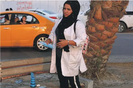  ?? AP ?? Activist Hajar Youssif has told of her treatment at the hands of militias in Basra, Iraq