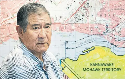  ?? GRAHAM HUGHES THE CANADIAN PRESS FILE PHOTO ?? Kahnawake Grand Chief Joe Norton and other leaders are drafting a law that to create community’s own pot sales and production.