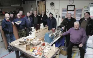  ??  ?? Newcastle and Newtown Mens Shed: Derek Carroll, Jack Byrne, Willy Fitzpatric­k, Colin Gammell, Dermot Downes, Pat Doyle, Chairman John Kelly, Paddy Murphy, Jpohn Mooney, Eddie Gregory, James Gregory, Gerald Sinnott.