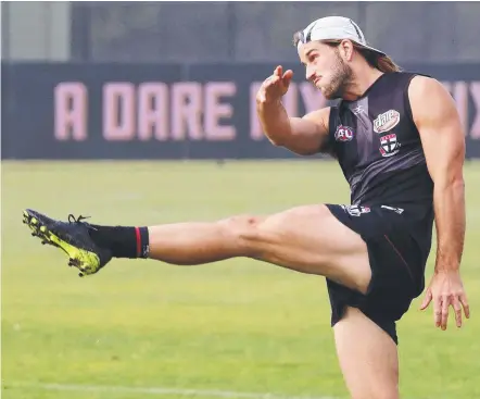  ?? Picture: MICHAEL KLEIN ?? Forward Josh Bruce is back in St Kilda’s starting side for tonight’s key AFL clash with Adelaide.