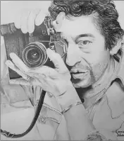  ?? ?? Emma a déjà réalisé les portraits de Jean Réno (version Léon), Serge Gainsbourg et Jean-Paul Belmondo. Elle devrait réaliser un second dessin de ce dernier, sur la base d’une photo inconnue du public.
