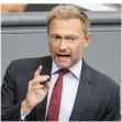  ?? FOTO: KAY NIETFELD/DPA ?? Christian Lindner ist Fraktions- und Parteichef der FDP.